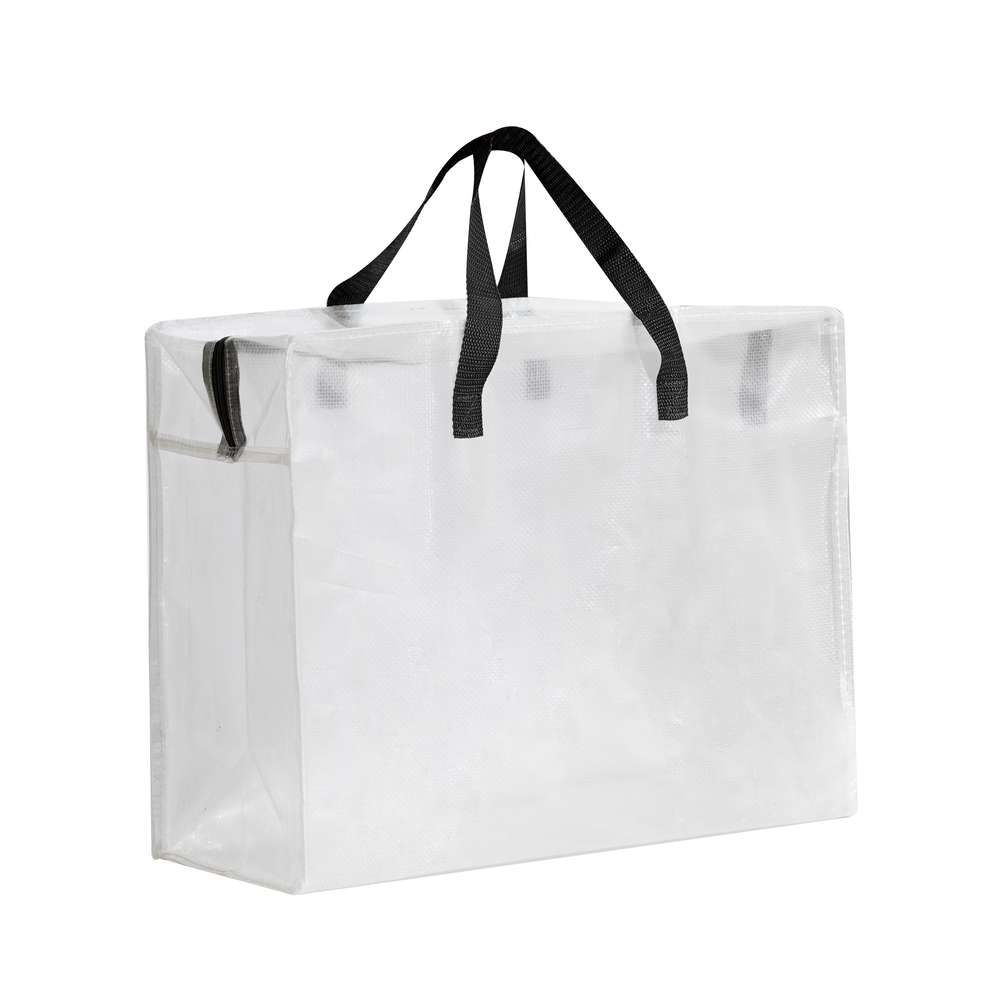 1pcs sacos móveis resistentes com alças reforçadas - alças mais fortes para fácil transporte e armazenamento de roupas - armazenamento transparente: Cinza Escuro