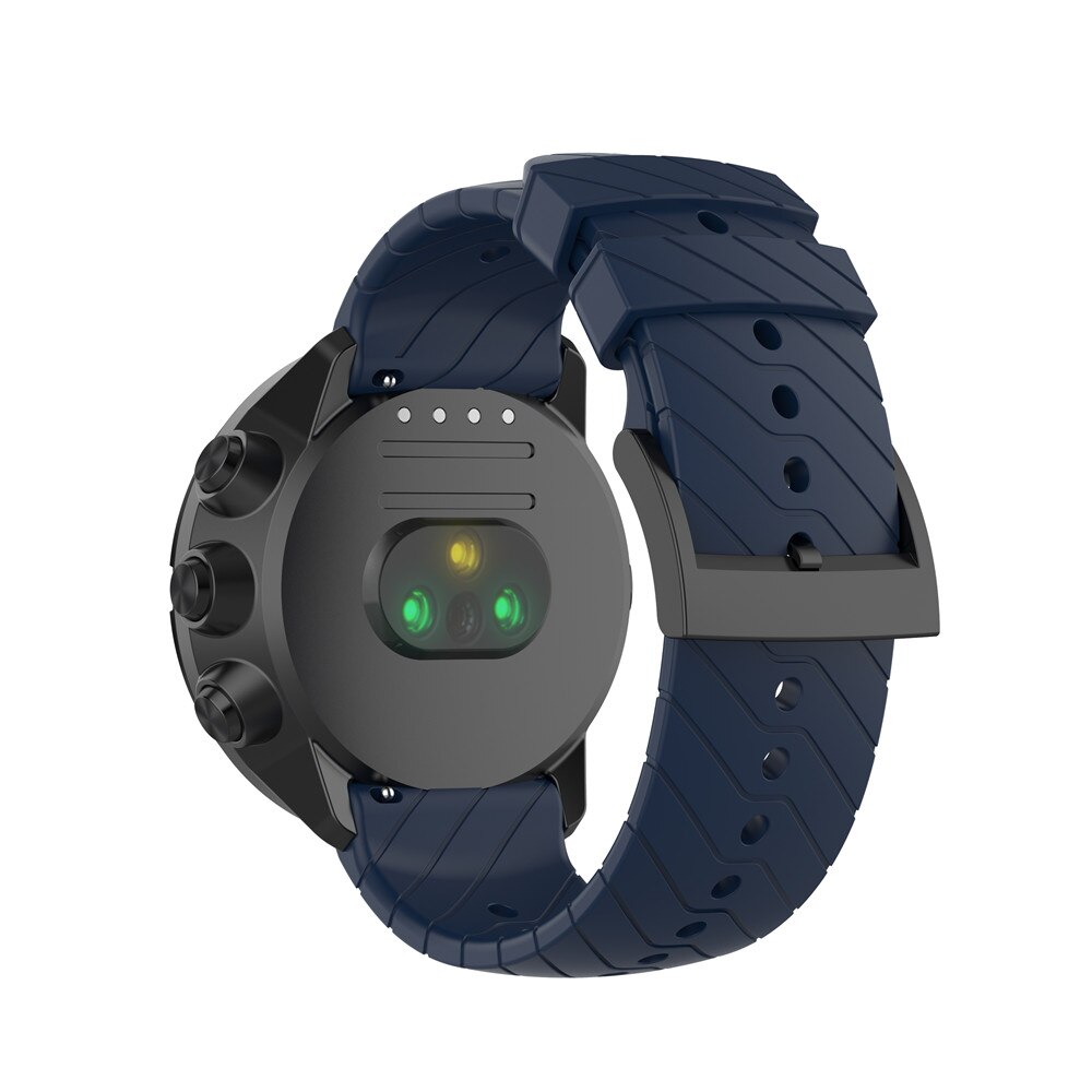 24Mm Zachte Siliconen Band Strap Voor Suunto Spartan Sport Pols Hr Vrouwen Mannen Universele Horlogeband Armband Voor Suunto 9/ 9 Baro /D5: Midnight blue