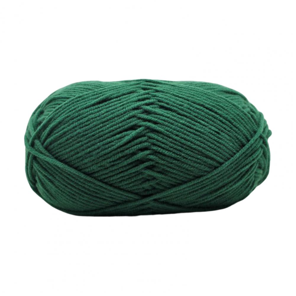 Fil de crochet en coton de lait 4 plis, ligne d'épaisseur, fil de laine ogo, , ultra doux, lework grossier, bricolage: Vert foncé