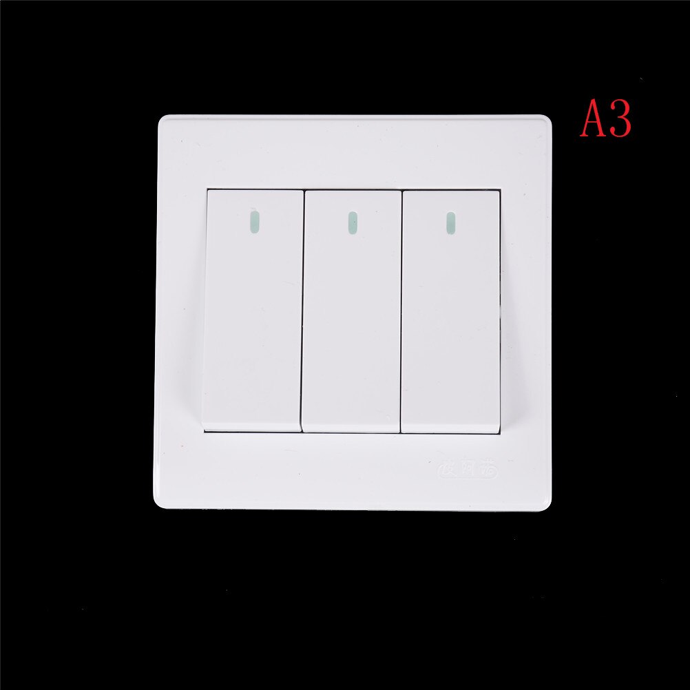 1PC 86mm Wall Panel Remote Transmitter 1 2 3 Button Sticky RF Remote Smart Home Room Living Room Bedroom: A3