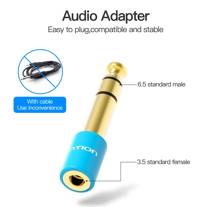 Drag 6.5 Mm Jack 3.5 Mm Microfoon Audio Plug Voor Versterker Luidspreker Elektrische Gitaar Adapter 6.35 3.5 Aux Kabel converter