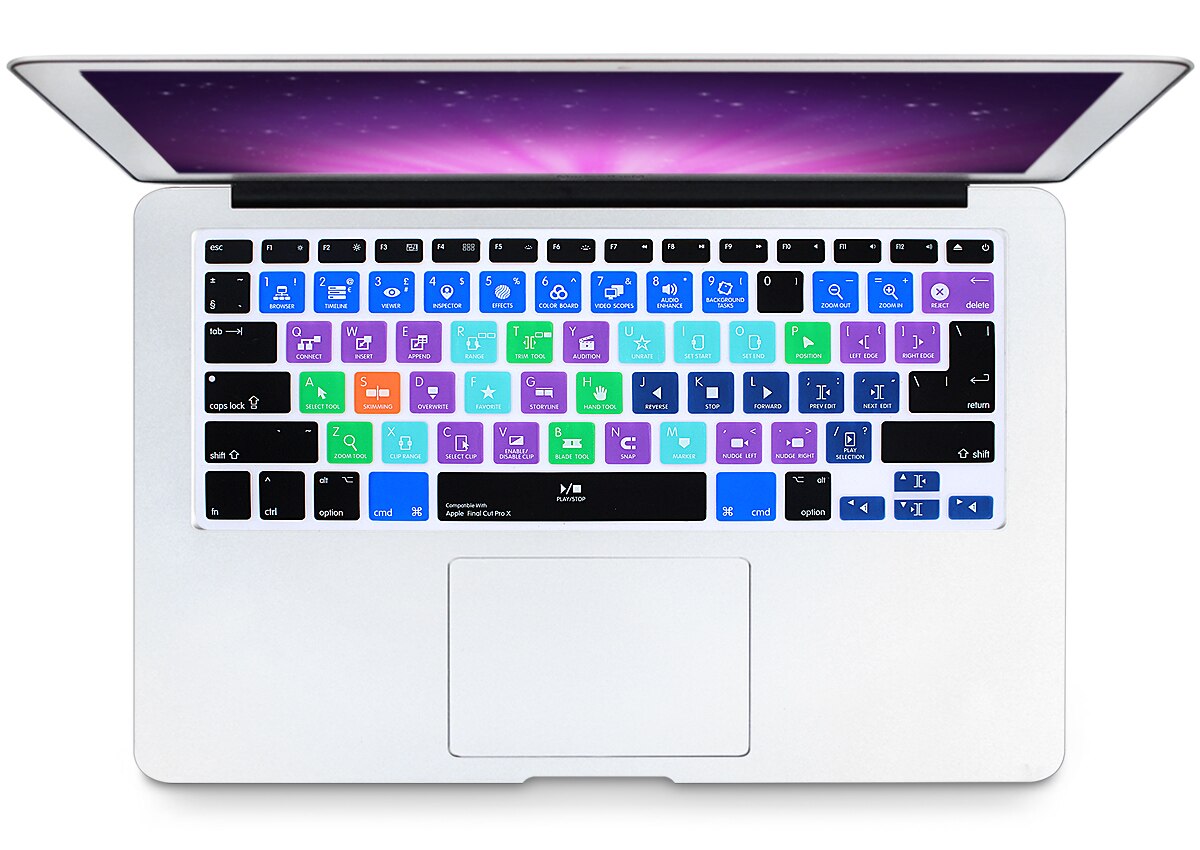 Ableton-funda de teclado para Macbook Pro, accesorio para teclado de acceso rápido, para Macbook Pro Air Retina 13 15 17 antes de: New Final Cut Pro X