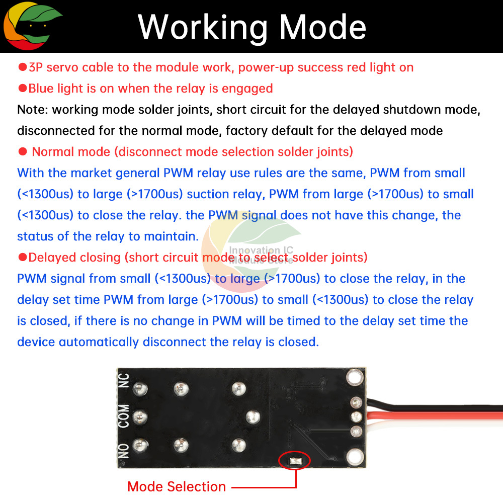 PWM Elektronische Schakelaar Relais 5-18V Model Vliegtuig Auto Model Boot Model Afstandsbediening Antenne Lichtregeling kan Worden Ingesteld Vertraging