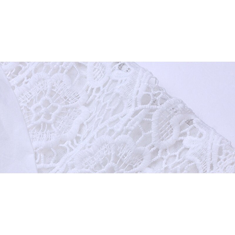 Hvit bluse for jenter våren barn jenter bluser lange ermer blonder tenårings skoleuniform patchwork barn jente skjorter