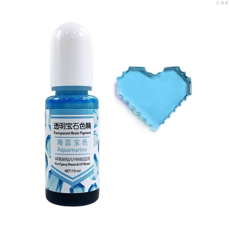 24 couleurs époxy UV résine gemme Pigment résine liquide colorant bricolage résine Art fabrication de bijoux: 14