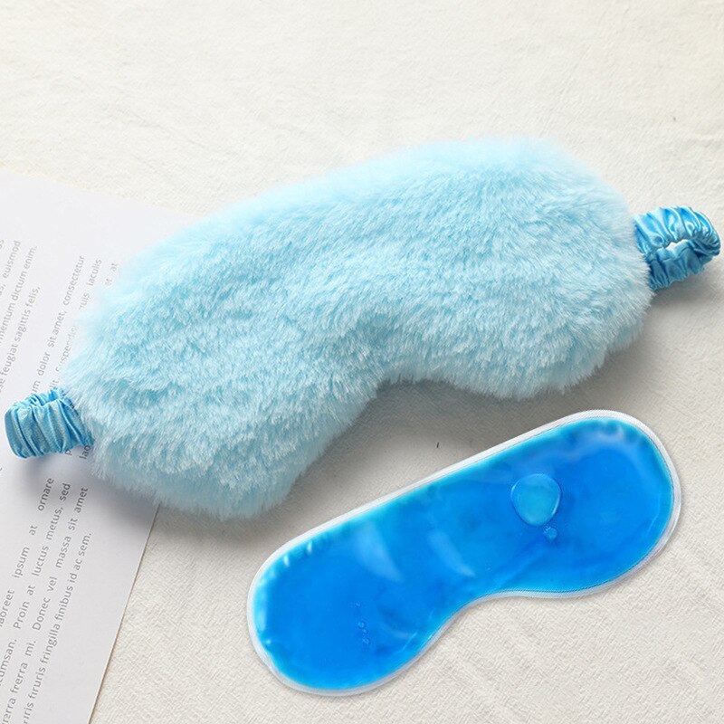 Comfortable Sleep Mask Cold Gel Mask Eye Patches Eyeshade For Sleeping Aid Relieve Dark Circles Eyes Relax Masks Health Care: E