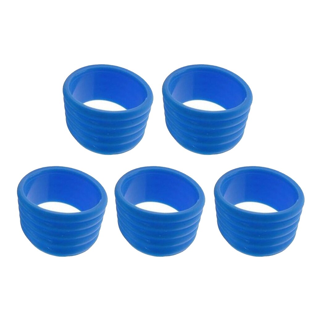 5 Packs Tennisracket Grip Ring Zweetabsorberende Badminton Grip Band: Blue