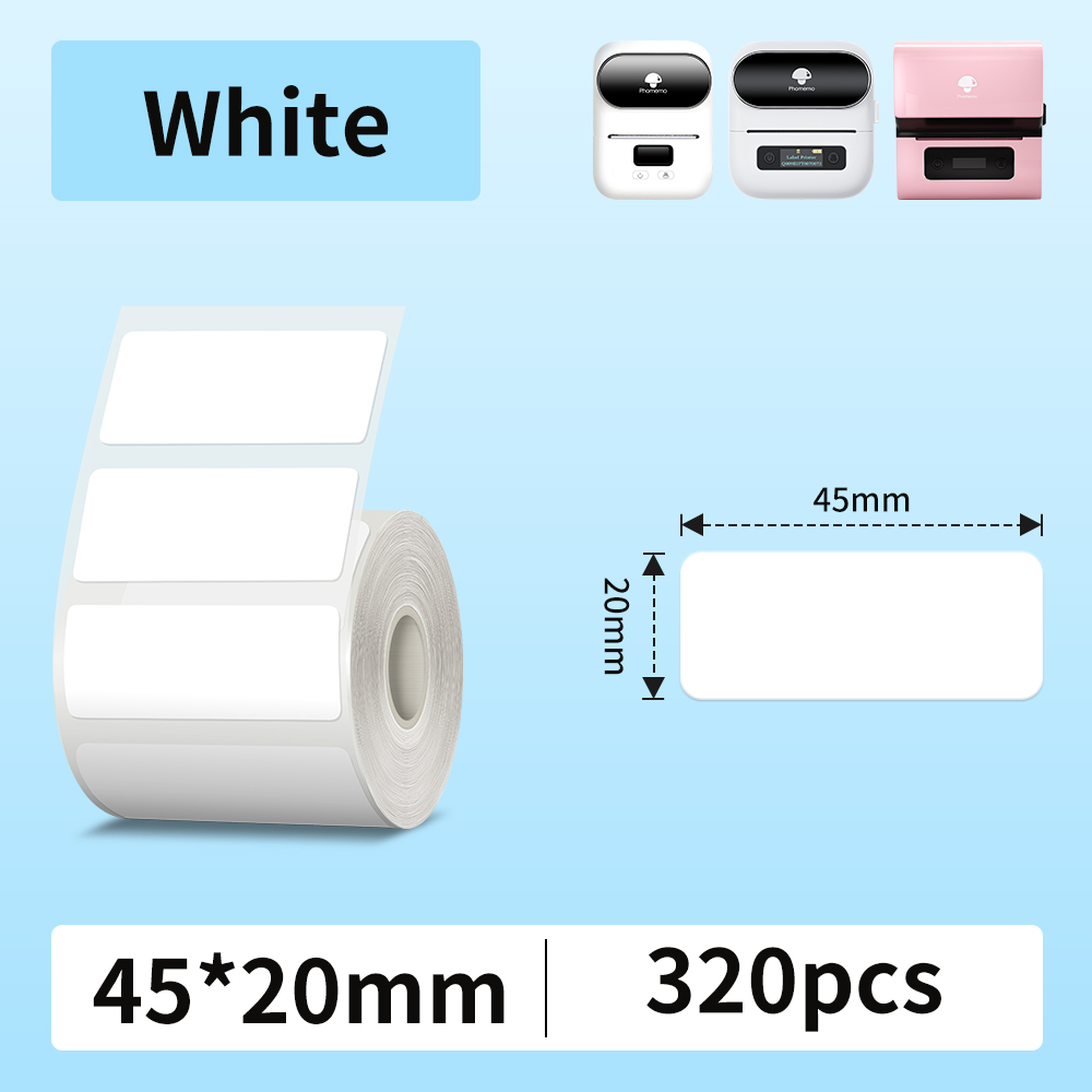 Phomemo Etikettendrucker-Papier, M110 Etikettenklebepapier, weiß, wasserfest, Thermoaufkleber für tragbare Drucker M110 M221 M200 M220: Pink