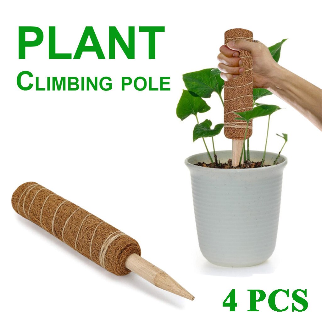 40Cm Plant Ondersteuning Kokos Moss Totem Pole Kokosnoot Sticks Tuin Accessoires Planten Klimmen Fram