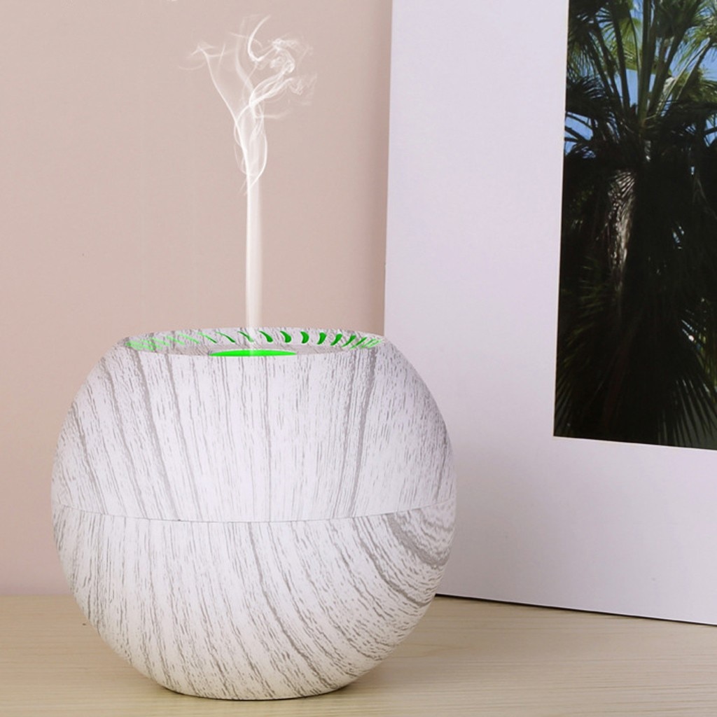 4 # Houtnerf Aroma Diffuser Cool Mist Luchtbevochtigers Led Aroma Aromatherapie Luchtbevochtiger Water Aanvullen Instrument Voor Thuis 130Ml