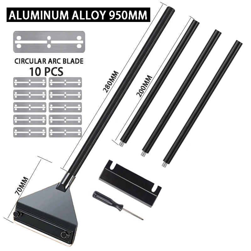 Aquarium flat sand algae removal dual-use glass Algae scraper stainless steel household cleaning to tools Fish tank accessories: Pink