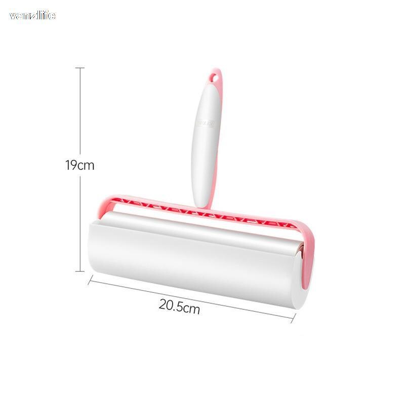 Vanzlife Roller Tear 19Cm Stof Kleverige Papier Kleding Huishouden Kleren Ontharing Roller Borstel Roll Papier Wol Stained Artefact: Rood
