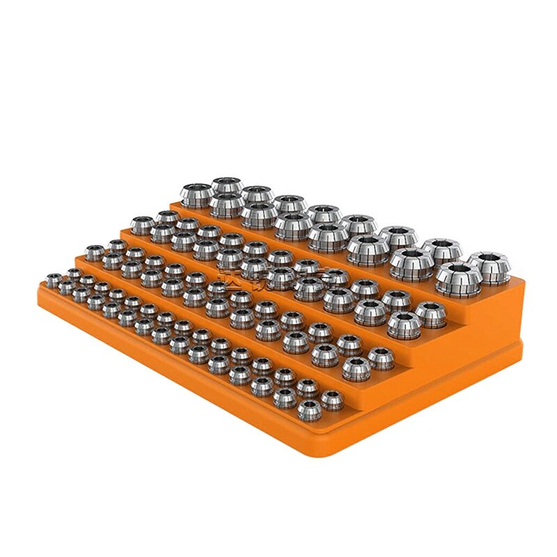 CNC Machining Center ER Collet Storage Box 88 Holes ER16 ER20 ER25 ER32 Chuck Finishing Rack Plastic Box