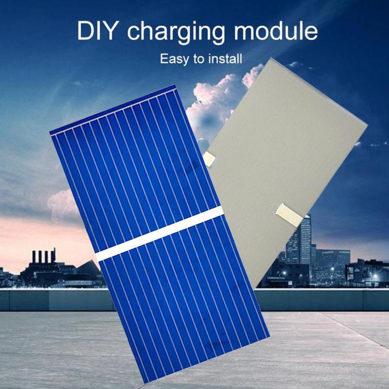 100 stk wafer polykrystallinske solpaneler 0.252-0.253 w til diy solbræt