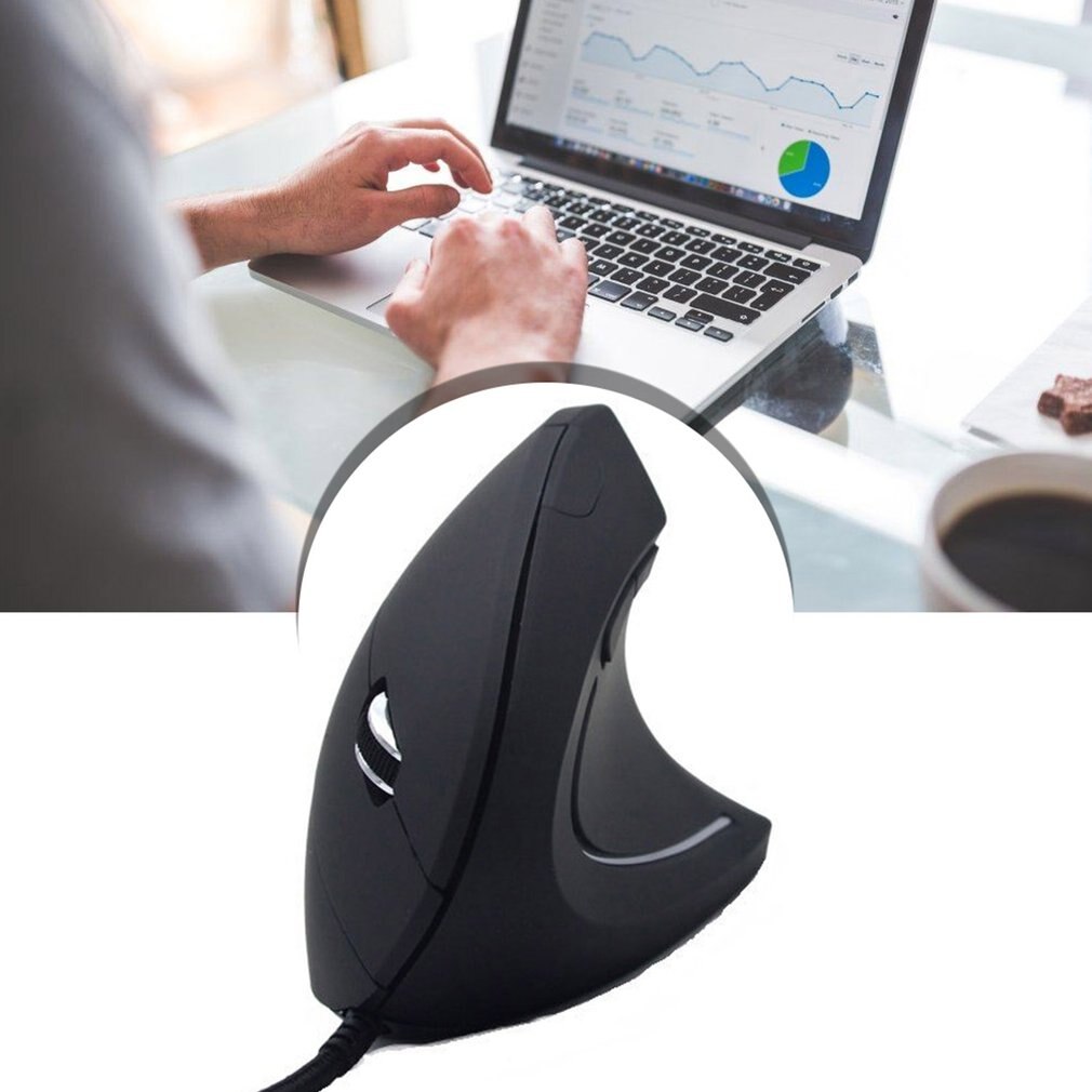 USB Wired Mouse With Ergonomic Exquisite Colorful Light Vertical Gaming Mouse Suitable For Gamers