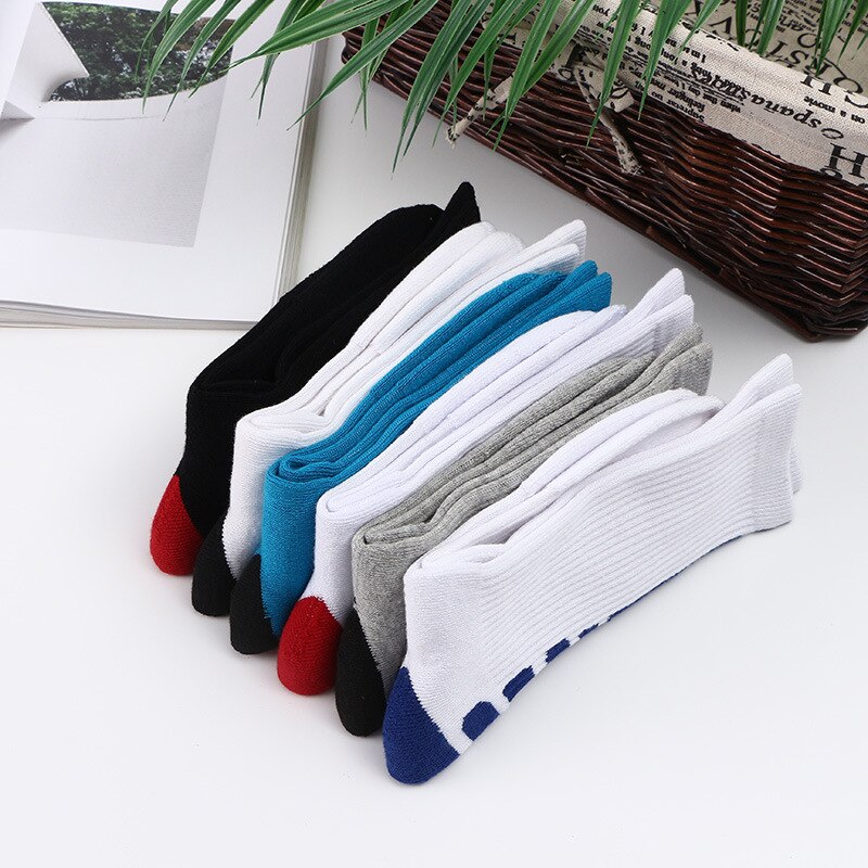 Classic High-top Towel Sports Socks Men Terry Thick Non-slip Elite Basketball Socks Outdoor Running Cycling Socks SKG002