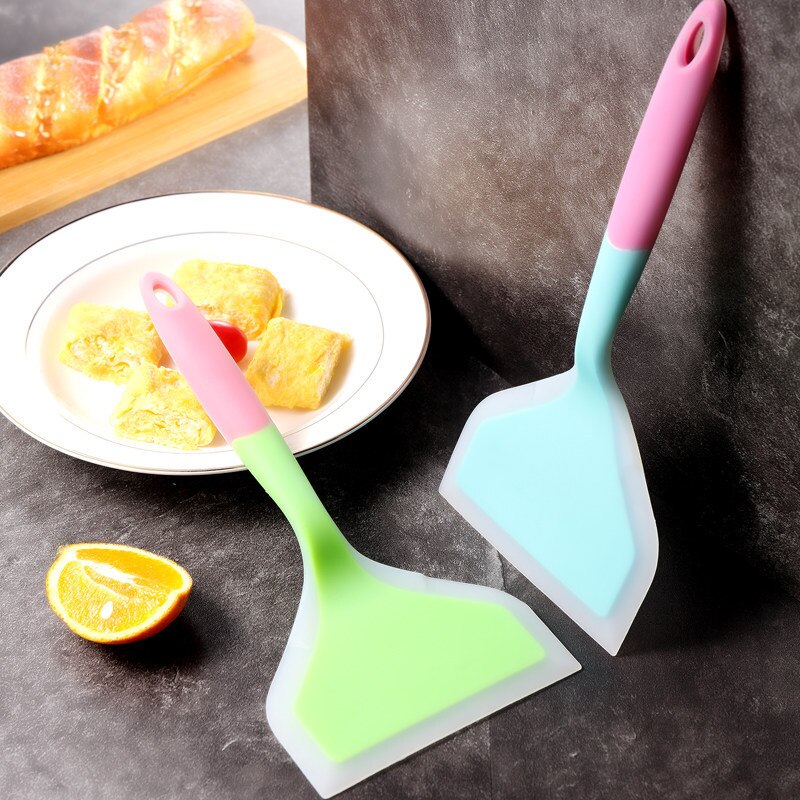 Spatule En Silicone Antiadhésive - 21cm, Noyau Acier, Résiste à 460°F - Idéale Pour Cuisine, Pâtisserie, Mélange (Sans BPA)