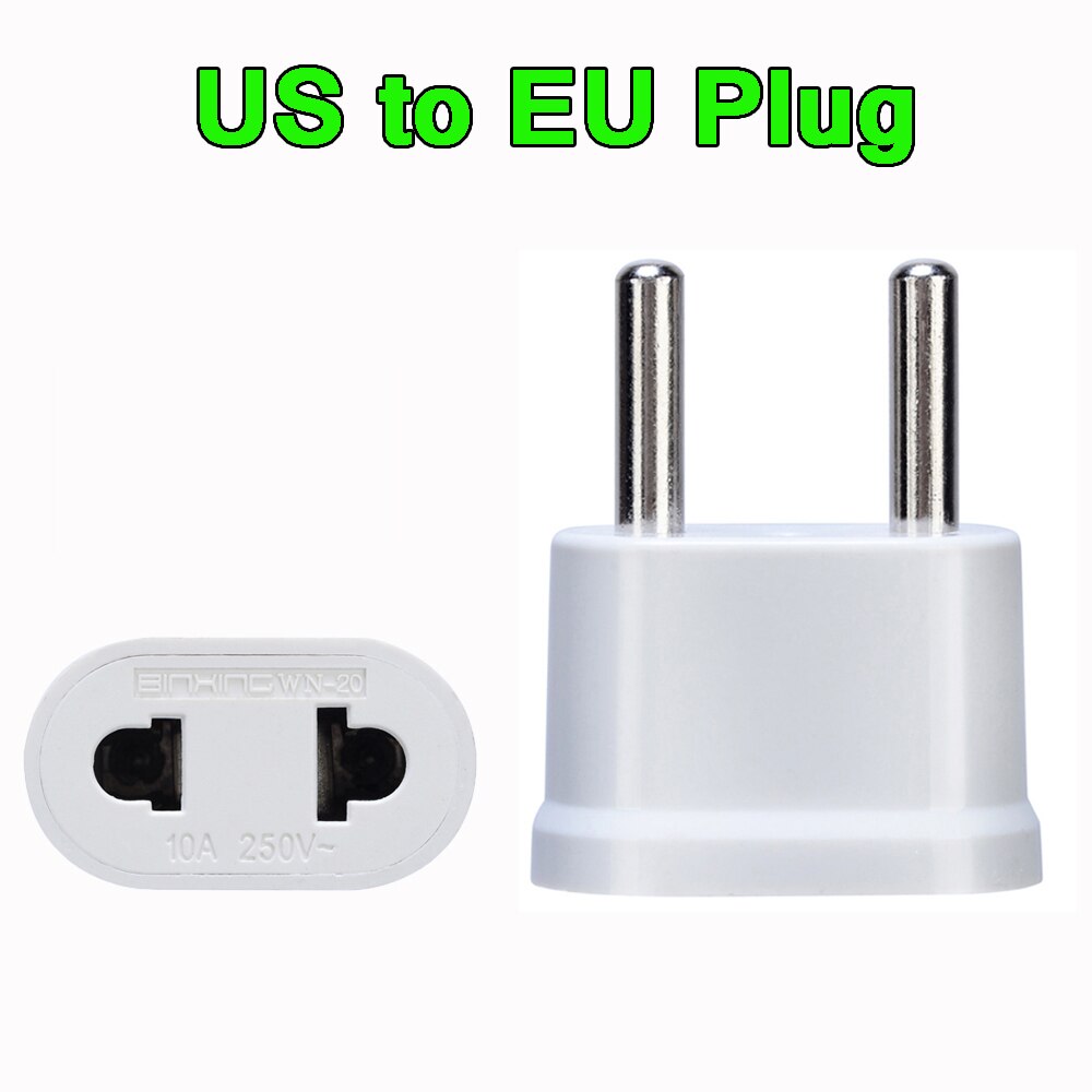 Reizen Draagbare Mini White Power Charger Vs Naar Eu Adapter Conversie Stekkers Plug Converter Adapter Socket