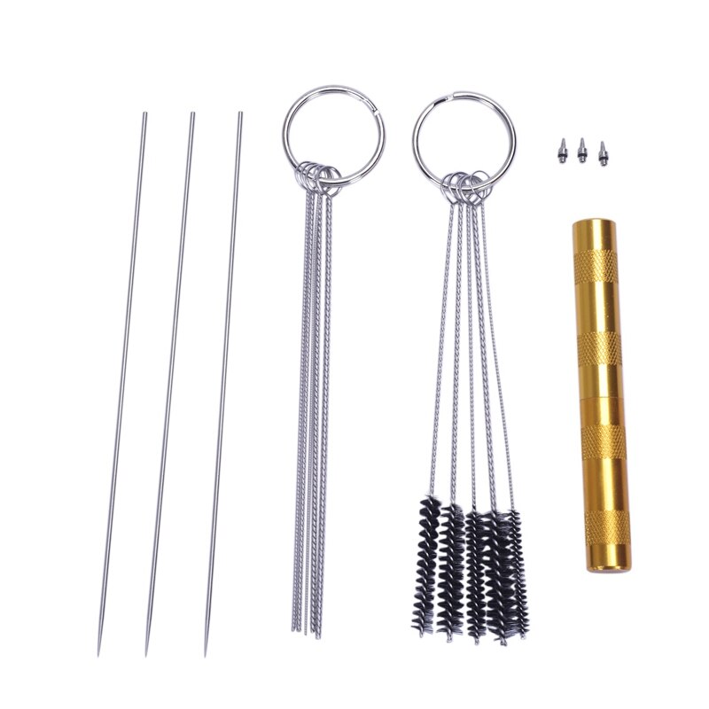 0.2Mm 0.3Mm 0.5Mm Airbrush Nozzle Naald Vervanging Voor Airbrushes Model Spuiten Verf Onderhoud Tool Accessoires