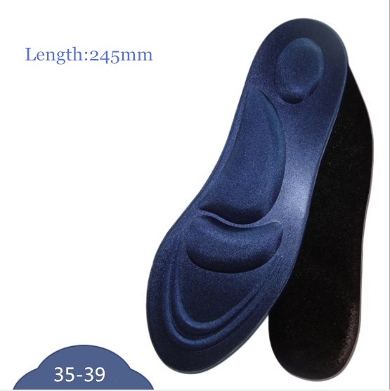 Inlegzolen Stretch Ademend Deodorant Kussen Voor Voeten Man Vrouwen orthopedische Binnenzool Voor Schoenen Zool Spons Hoge hakken Pad Plus size: Navy blue 245mm