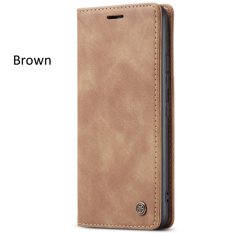 Magnetische Wallet Leather Flip Case Voor Samsung Galaxy M30S M21 Retro Coque Boek Matte Cover: For M30S / Brown
