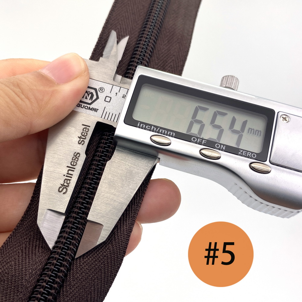 #5 5 Meter 24 Farben Nylon Spule Reißverschlüsse durch sterben Hof mit 10 stücke Schieberegler für DIY NäHenne Schneider handwerk Taschen