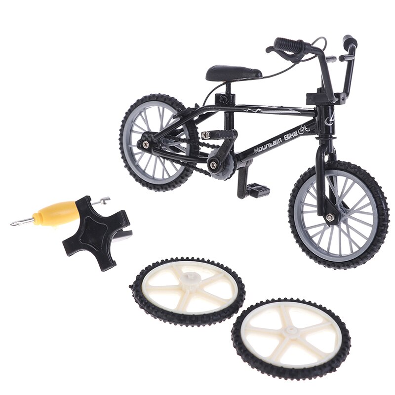 1 Pc Doigt Vélo Mini Vélo De Doigt Jouets VTT Vélo Doigt Scooter Jouet Jeu Costume Enfants: Black