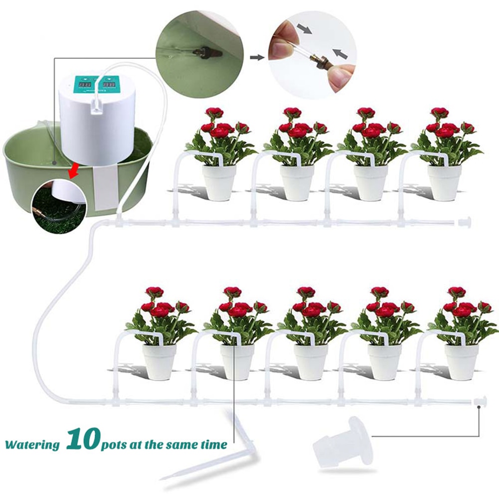 Intelligent Garden Automatic Watering Pump Controller Indoor Plants Drip Irrigation Device Water Pump Timer System