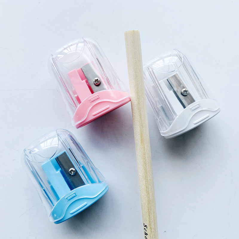 Eenvoudige Plastic U-Touch Puntenslijper Mini School Office Supply Student Briefpapier Kids