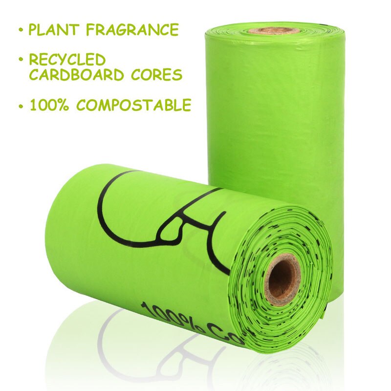 Sac poubelle d'extérieur biodégradable pour animaux domestiques, sac de ramassage pour chien, fournitures de nettoyage et d'hygiène, distributeur de déchets