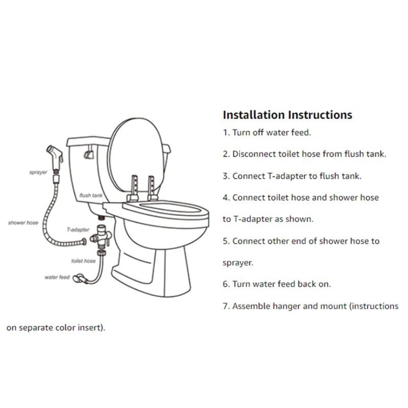 Stainless Steel Toilet Hand Held Bidet Faucet Sprayer Bidet Set For Bathroom