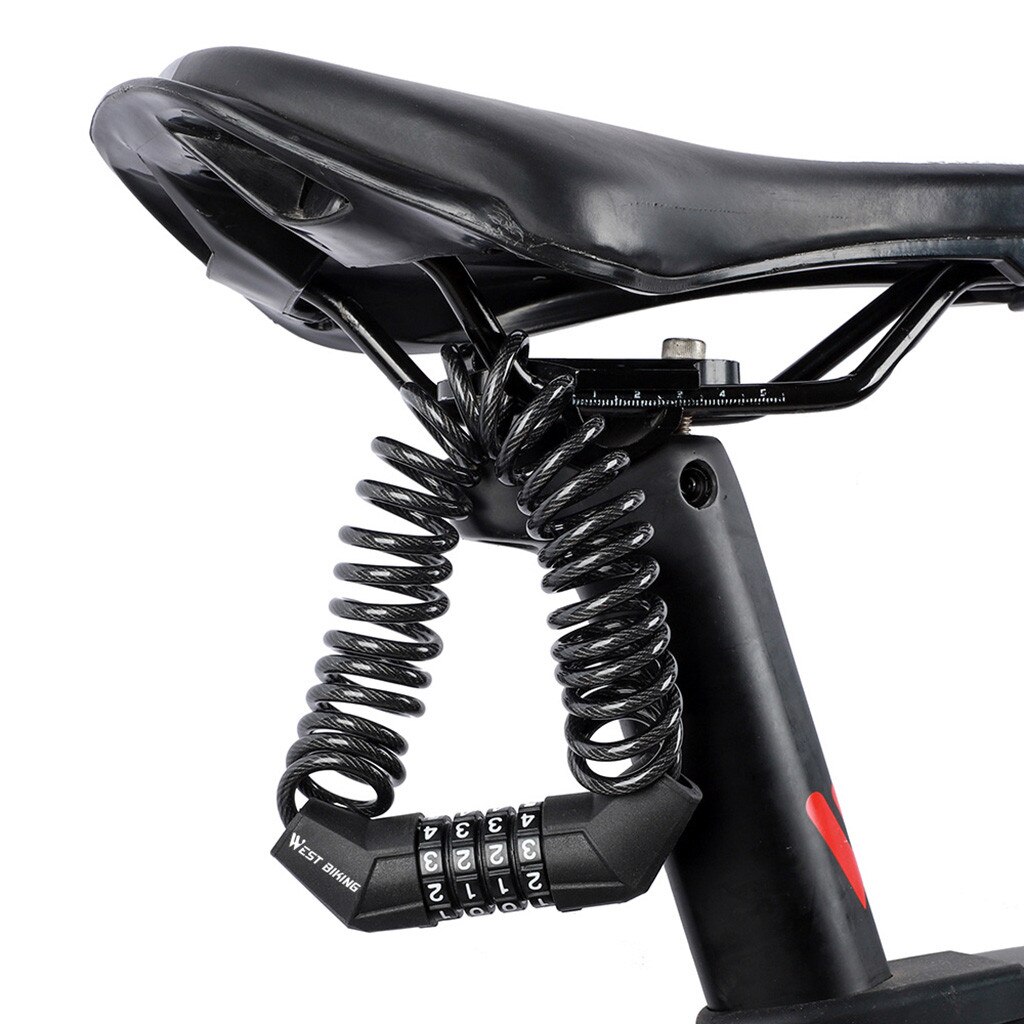 Fietsslot Fiets Codeslot Reizen Helm Lock Bike Wachtwoordbeveiliging Voor Mtb Road Fietsen Zinklegering Fiets Accessoires