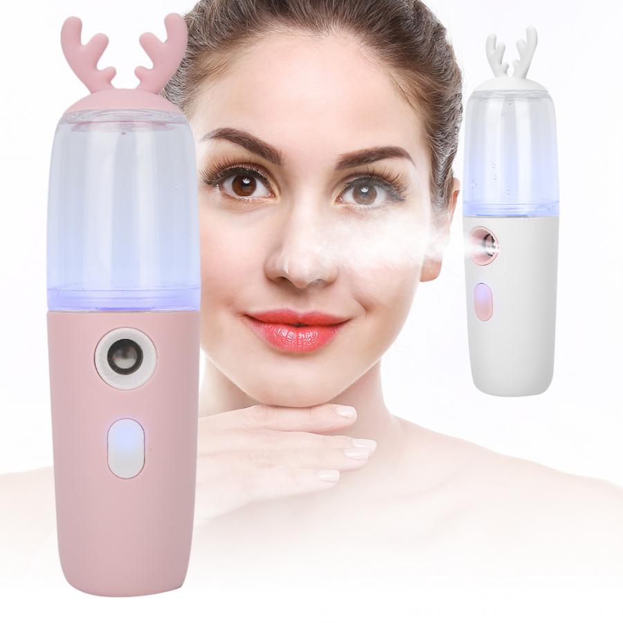 Huishoudelijke Draagbare Nano Mist Spray Atomisatie Gezicht Hydraterende Spuit Vernevelaar Mini Gezicht Schoonheid Instrument voor Vrouwen Meisje