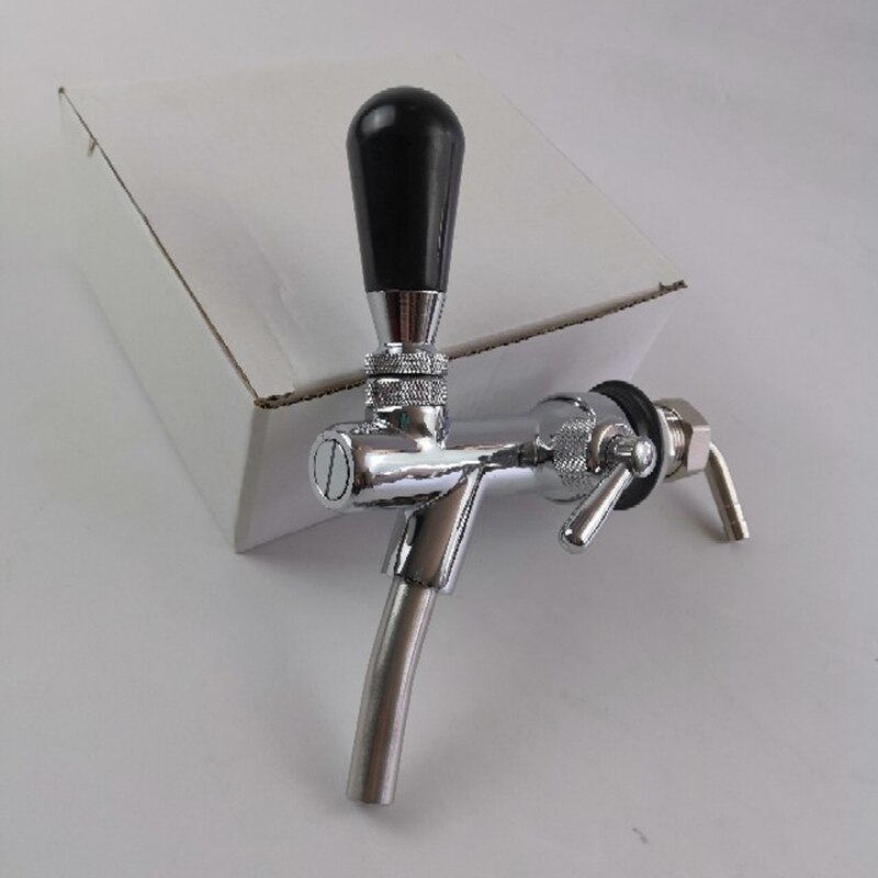 G5/8 Bier Kraan Verstelbare Tapbier Kraan Schacht Met Chrome Plating Tap Flow Controller Voor Keg Tap Homebrew dispenser