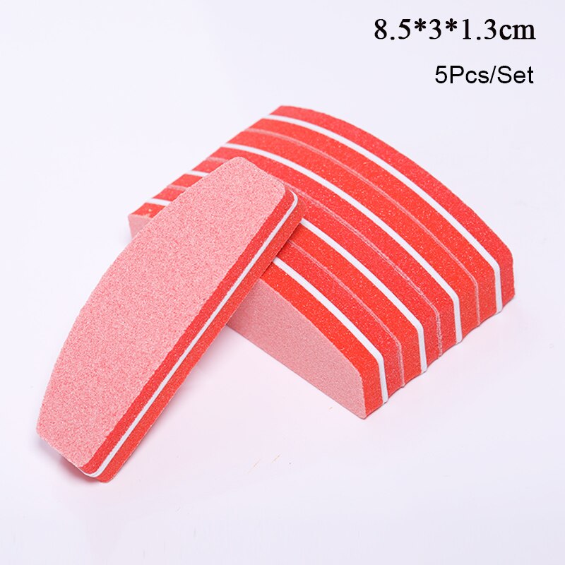 Mini lime à ongles Double face, outils pour manucure, papier de verre, outils professionnels pour Nail-Art, bricolage, bloc, ponçage, 5 pièces/1 pièces: 20