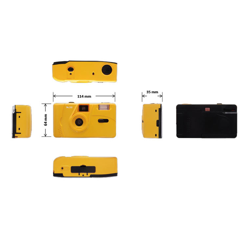 Für KODAK Jahrgang retro M35 35mm wiederverwendbar Film Kamera Grün Blau Rosa Lila verrotten Gelb retro Film Maschine mit-Funktion