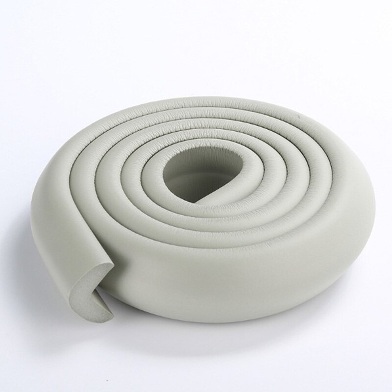 1PC 2M Baby Safety Table Desk Edge Guard Strip Home Cushion Guard Strip Safe Protection Children Bar Strip Soft Thicken: gray 23mm