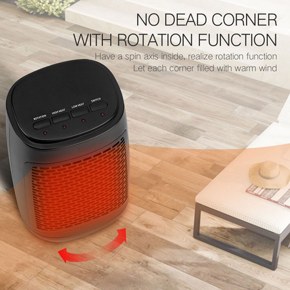 900/1200W Mini Electric Heater EU US JA UK Plug Portable Fan Heater Heating Radiator Thermostat Home Blower Calefactor Electrico