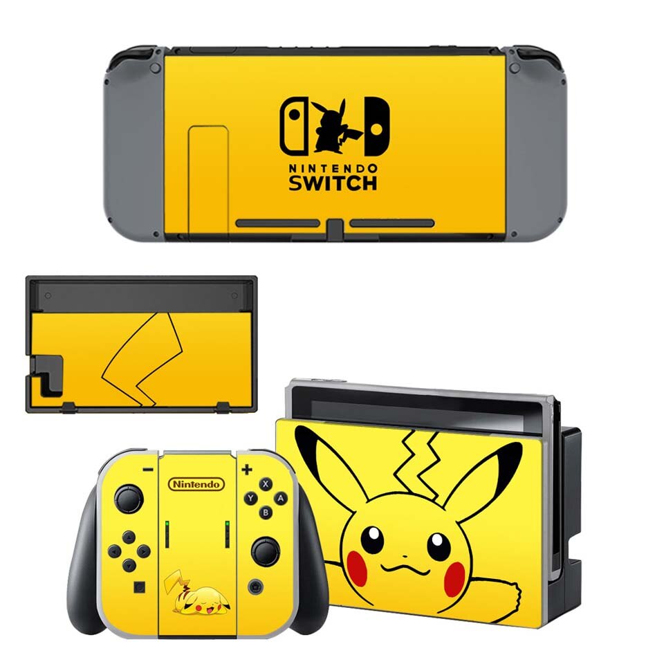 Nintend Switch Console + Vreugde-Con Controller Vinyl Skin Sticker Set voor Pokemom Beschermende Skins voor NS Schakelaar: YSNS1668