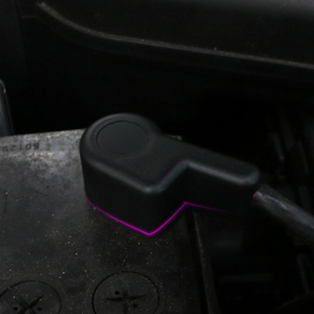 Bandeja de cubierta de Terminal de poste de electrodo negativo de baterías de coche ABS para Nissan Qashqai Dualis J10 -