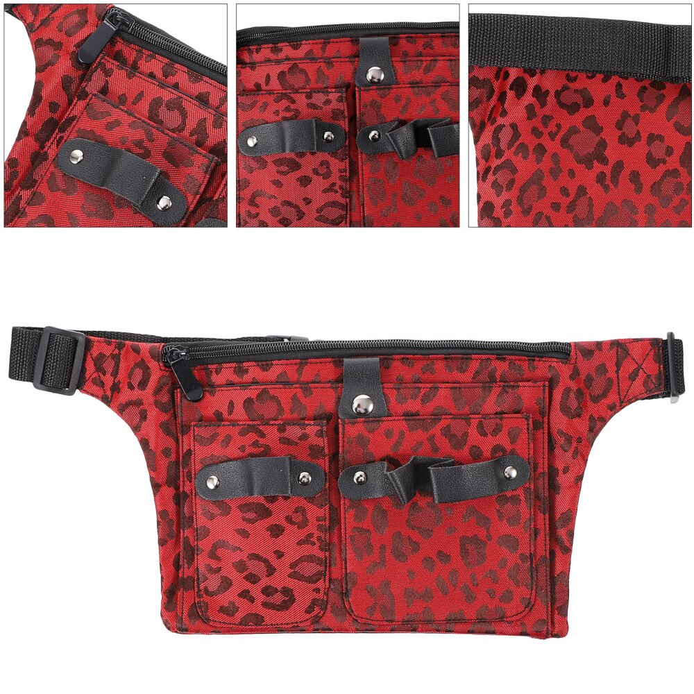 Kappers Zakje Riem Salon Kapper Schaar Zak Kappers Heuptas Multifunctionele Haar Schaar Kam Gereedschappen Opbergtas: Red