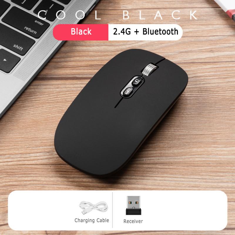 1600 DPI USB Optical Wireless Computer Mouse Bluetooth Mouse 2.4GHz Receiver Rechargeable Ergonomic Mouse For PC Laptop: 03