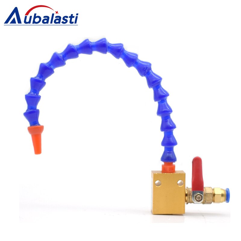 Cooling Sprayer Mist Coolant Lubrication Spray System for 8mm Air Pipe CNC Lathe Milling Drill Engraving Machine Tool: Water (single)