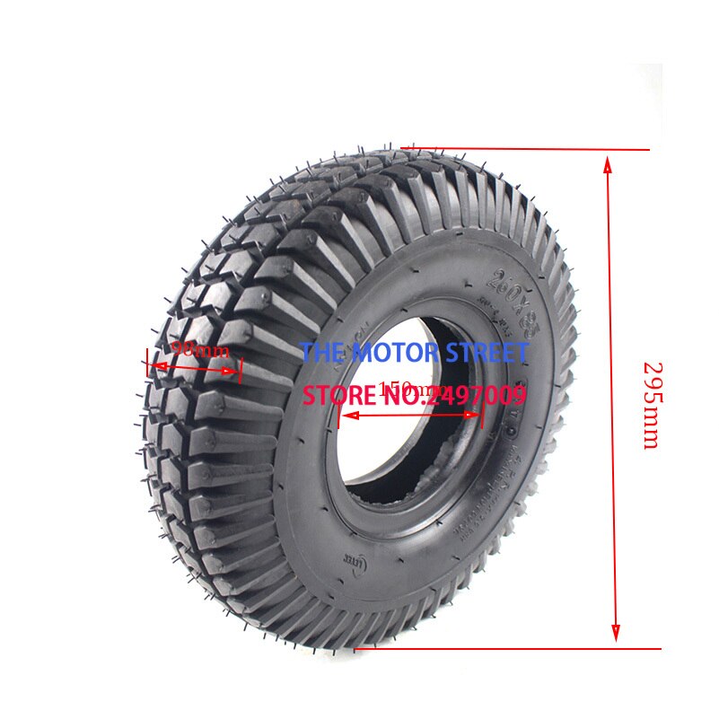 260x85 tire and inner tube 3.00-4 (10"x3", 260*85) Knobby Scooter, ATV and Go Kart Tire and Tube motor tire good