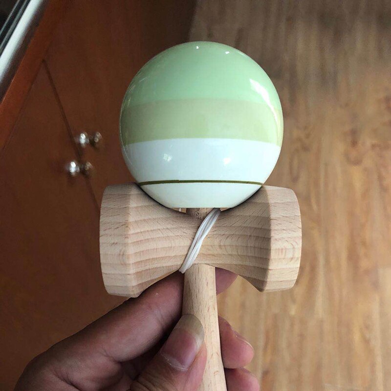 18CM Kendama Wooden Toy Kendama Colorblock Skillful Juggling Ball Education Traditional Game Toy For Children Adult