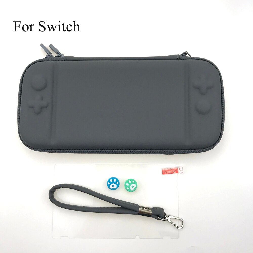 Bæretaske opbevaringspose til nintendos switch bærbar rejsetaske til nintendo switch spil tilbehør: Grå