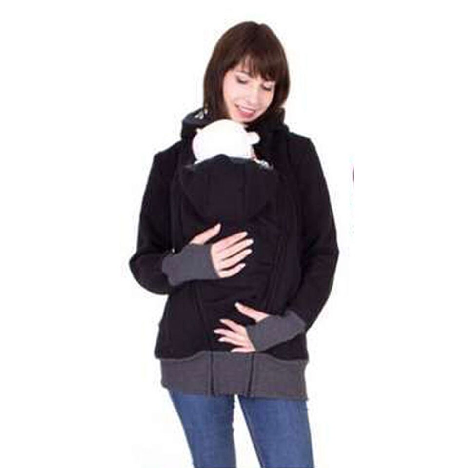Abrigos de maternidad para mujeres embarazadas, chaqueta portabebés, canguro, sudaderas con capucha de maternidad