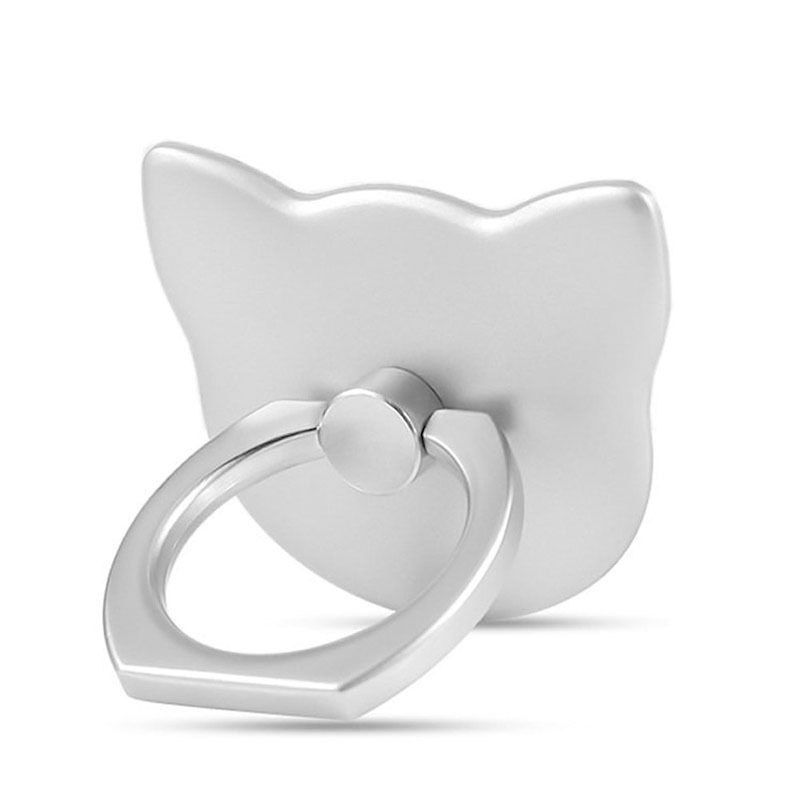 360 Degree Finger Ring Cat Head Ring Cartoon Mobile Phone Smartphone Stand Holder For all Smart Phone Luxury Models