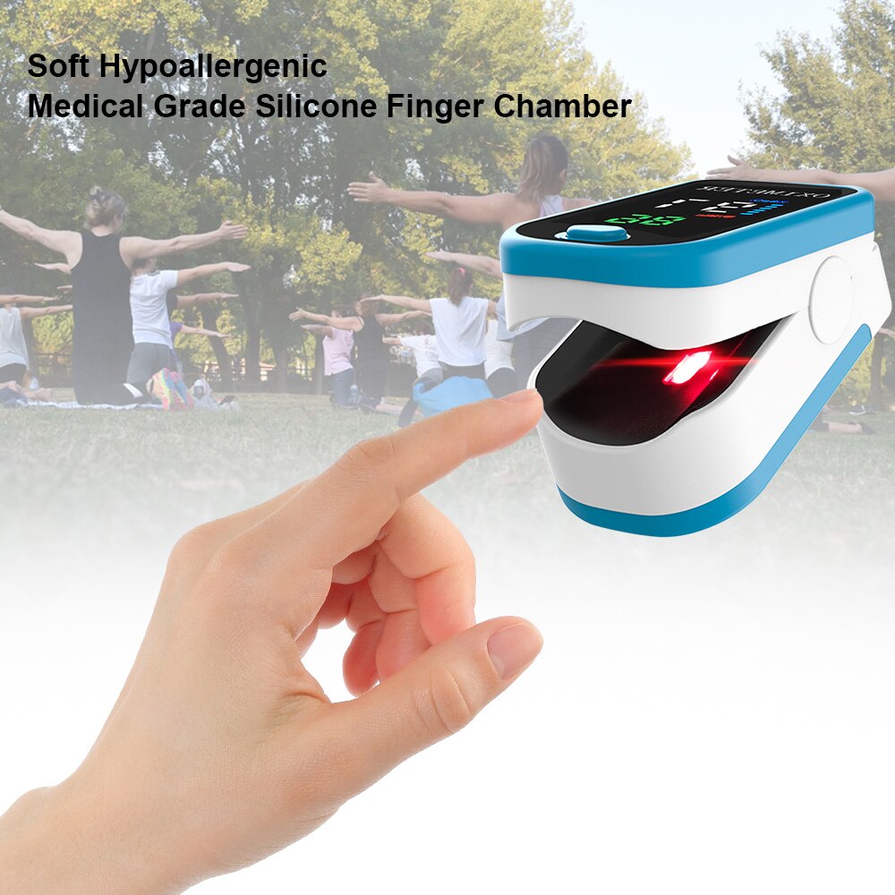 Blood Oxygen Monitor Finger Pulse Oximeter Oxygen Saturation Monitor Fast within 24hours (without Battery)