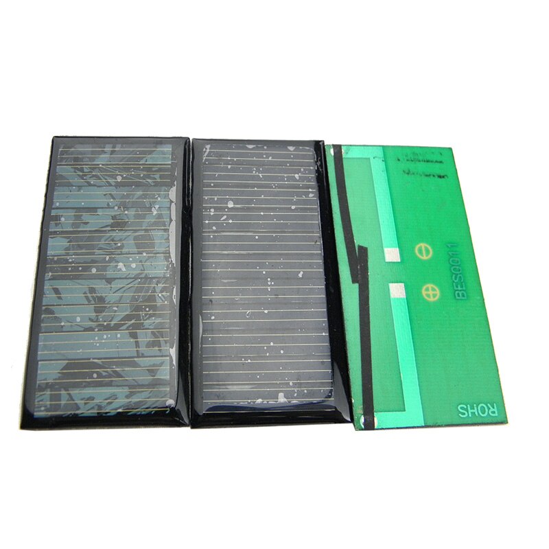 Lille solpanel chancs solcelle 5.5v 60ma polykrystallinsk kraft 0.33w 79 mm× 32.5mm